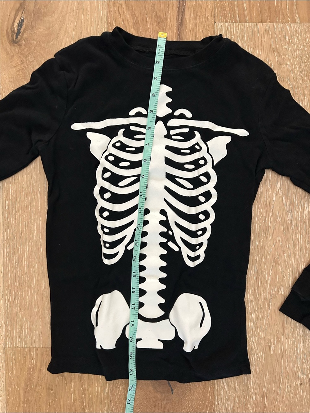 Black Skeleton Kids Costume Pajama Set - Skeleton Design - Picture 7 of 10